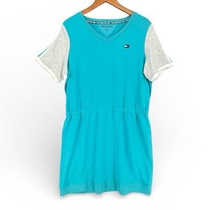 Tommy Hilfiger Sport Short Sleeve V‑Neck Sheath Dress NWT Size Large